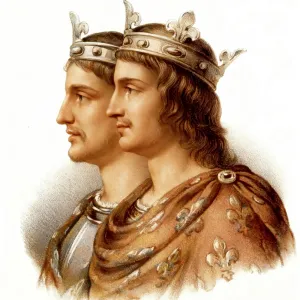 ImageBROKER Print: Louis the Younger and Carloman of Bavaria