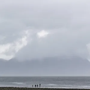 Lower Mainland Overcast Beach Scene Print