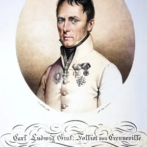 Ludwig Graf Folliot de Crenneville (born 22 June 1813, died 21 April 1876) was an Austrian cavalry general and brigadier in Milan, Historical, digitally restored reproduction from a 19th century original, Record date not stated Ludwig Graf Folliot de Crenneville (born 22 June 1813, died 21 April 1876) was an Austrian cavalry general and brigadier in Milan, Historical, digitally restored reproduction from a 19th century original, Record date not stated
