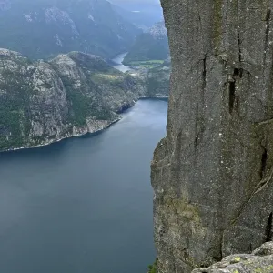 The Lysefjord, the Pulpit Rock on the right The Lysefjord, the Pulpit Rock on the right