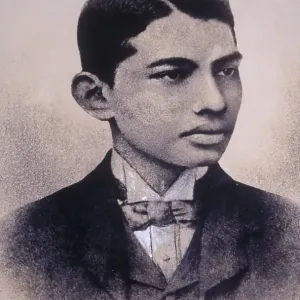 Fotografías de la juventud de Mahatma Gandhi, India, Asia. Fotografías de la juventud de Mahatma Gandhi, India, Asia.