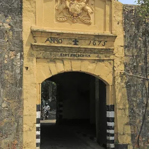 Main gate entrance in walls of historic Fort Frederick Main gate entrance in walls of historic Fort Frederick