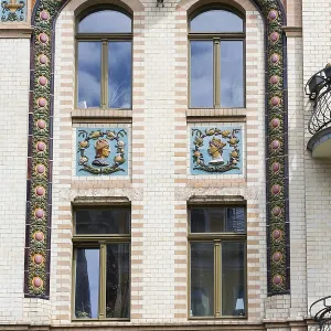 Majolica houses by architect Reinhold Siebert