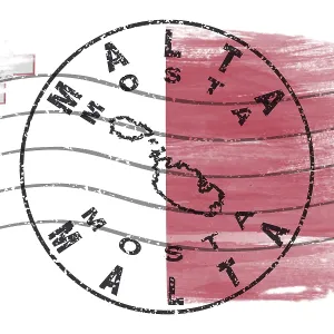 Malta Mosta Round Seal Map Design