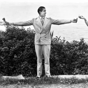 A man with two lovers, 1920s, Germany, Europe A man with two lovers, 1920s, Germany, Europe