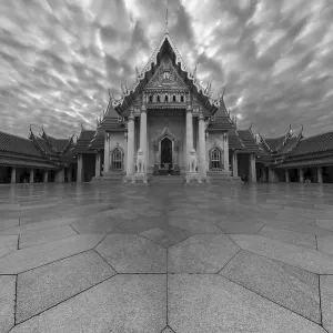 Marble temple, made of Carrara marble