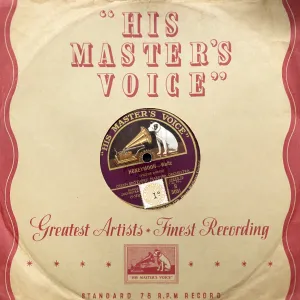 His Master's Voice vintage 78 RPM record cover sleeve