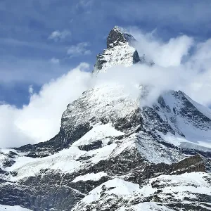 The Matterhorn with an impressive cloud plume The Matterhorn with an impressive cloud plume