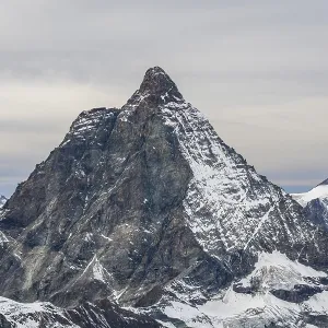 Matterhorn Mountain on Cloudy Day