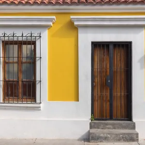 Mazatlan, Mexico, Colorful colonial streets in historic center near Malecon and tourist attractions