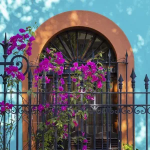 Mazatlan, Mexico, Colorful colonial streets in historic center near Malecon and tourist attractions