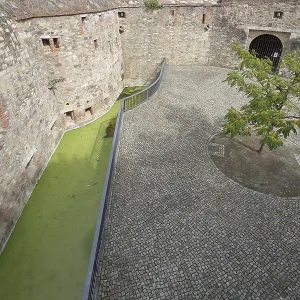 Medieval Bastion Cleve Print, Magdeburg Germany
