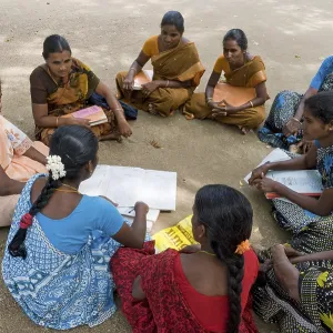 Meeting of a women's self-help group