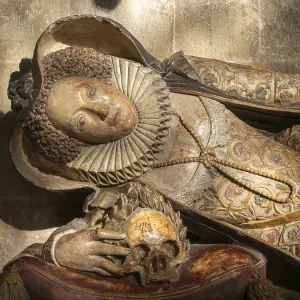 Detail of memorial tomb effigy Lady Dodderidge died 1617 Detail of memorial tomb effigy Lady Dodderidge died 1617