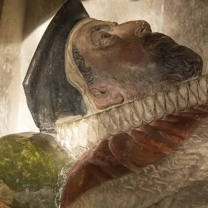 Detail of memorial tomb effigy Sir John Dodderidge Detail of memorial tomb effigy Sir John Dodderidge