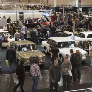 Mercedes Benz classic cars are on display at Techno Classica