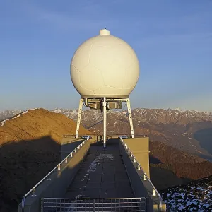 MeteoSwiss weather radar on Monte Lema