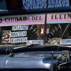 Micro (city bus), La Paz, Boliva Micro (city bus), La Paz, Boliva