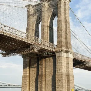 Mighty piers of a suspension bridge Mighty piers of a suspension bridge