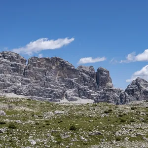 Mighty rock faces of the Dolomites