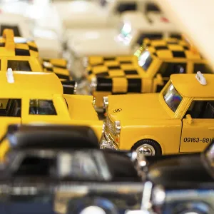 Mini Trabants in different colours