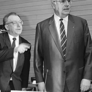 Helmut Kohl and Lothar Späth Print