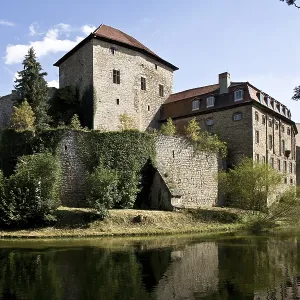 Moat, bower and princess building Moat, bower and princess building