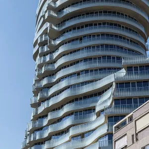 Modern Glass High-Rise Building Print, Tirana, Albania Modern Glass High-Rise Building Print, Tirana, Albania