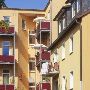 Modern residential building, multi-family house Modern residential building, multi-family house