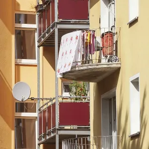 Modern residential building, multi-family house Modern residential building, multi-family house