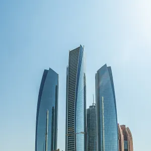 Modern skyline of Abu Dhabi, United Arab Emirates