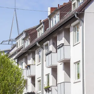 Modern white residential buildings
