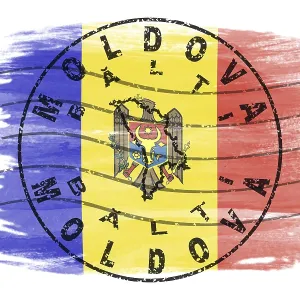 Moldova Balti Round Seal Map Design