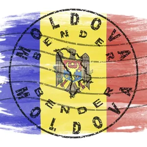 Moldova Bender Round Seal Map Design