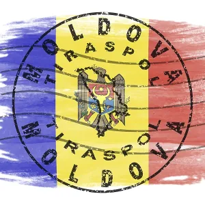 Moldova Tiraspol Round Seal Map Design