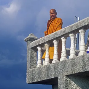Monk in the monastery of Wat Tam Sua Monk in the monastery of Wat Tam Sua