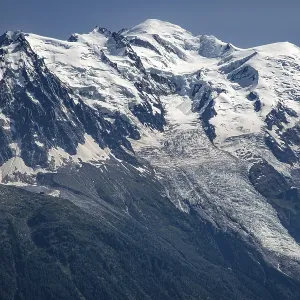 Mont Blanc, the highest mountain in Europe