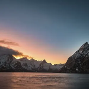 Morning atmosphere in Reine Fjord
