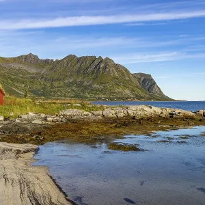 Morning at Rystad campground, Lofoten Morning at Rystad campground, Lofoten