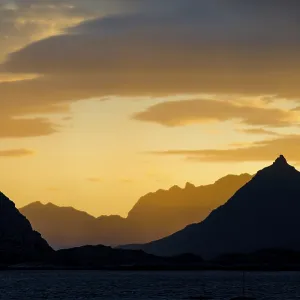 Morning sky in Svolvaer Vagan, Nordland Morning sky in Svolvaer Vagan, Nordland