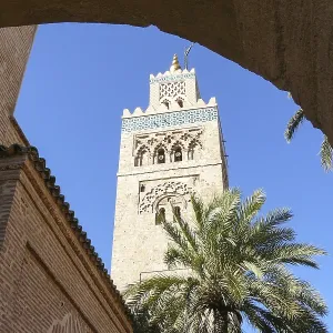 Morocco January 2 2010 The Kutubiyya Mosque is the main religious building in the city of Marrakesh