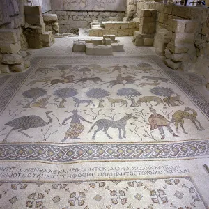 Mosaic floor of es-Syagha, Nebo, Jordan