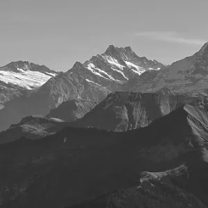 Mount Eiger and other high mountains in the Bernese Oberland