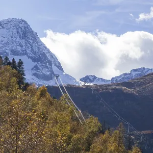 Mount Schafelspitze Print, Stubai Valley, Tyrol, Austria
