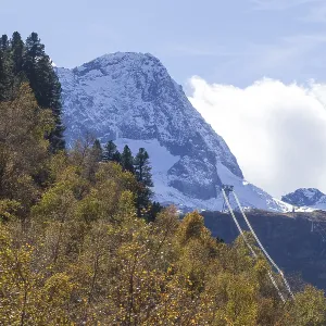 Mount Schafelspitze Print, Stubai Valley, Austria