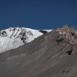 Mount Shasta in northern California with blue sky Mount Shasta in northern California with blue sky