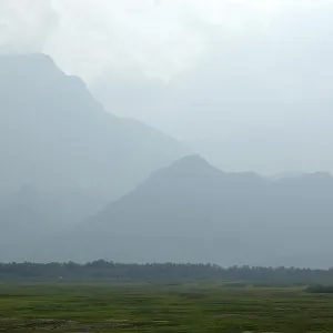 Mountain landscape in Tamil Nadu, South India