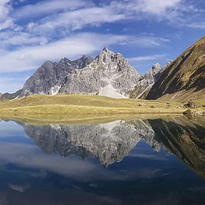 Mountain panorama in autumn, Eissee