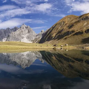 Mountain panorama in autumn, Eissee