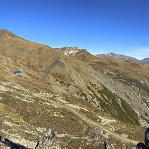 Mountain panorama at Meierhoftalli in autumn
